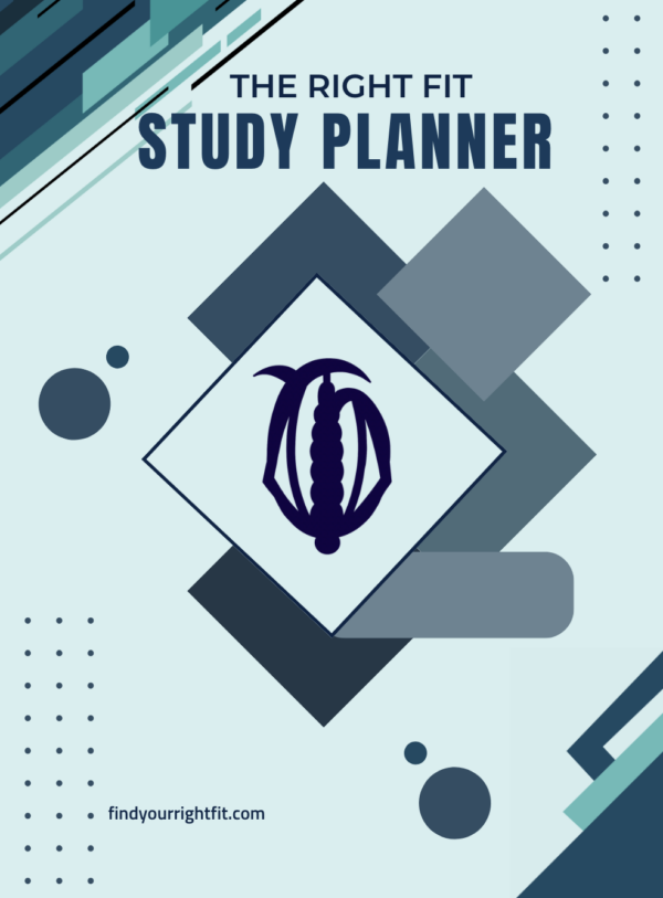 The Right Fit Study Planner